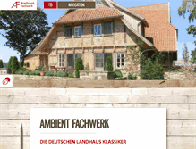 Tablet Screenshot of ambient-fachwerk.de